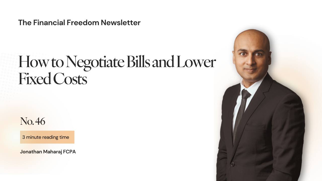 46. How to Negotiate Bills and Lower Fixed Costs