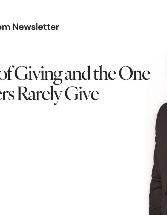 17. The Season of Giving and the One Thing Leaders Rarely Give Themselves