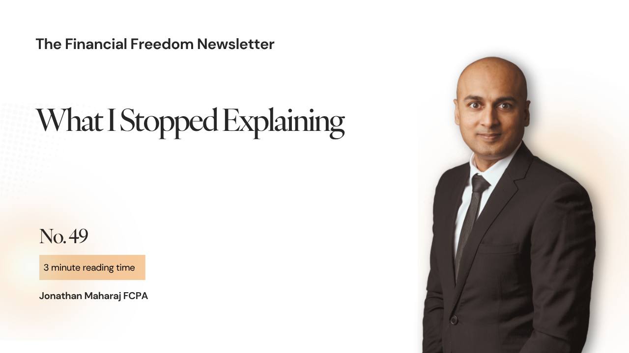 49. What I Stopped Explaining